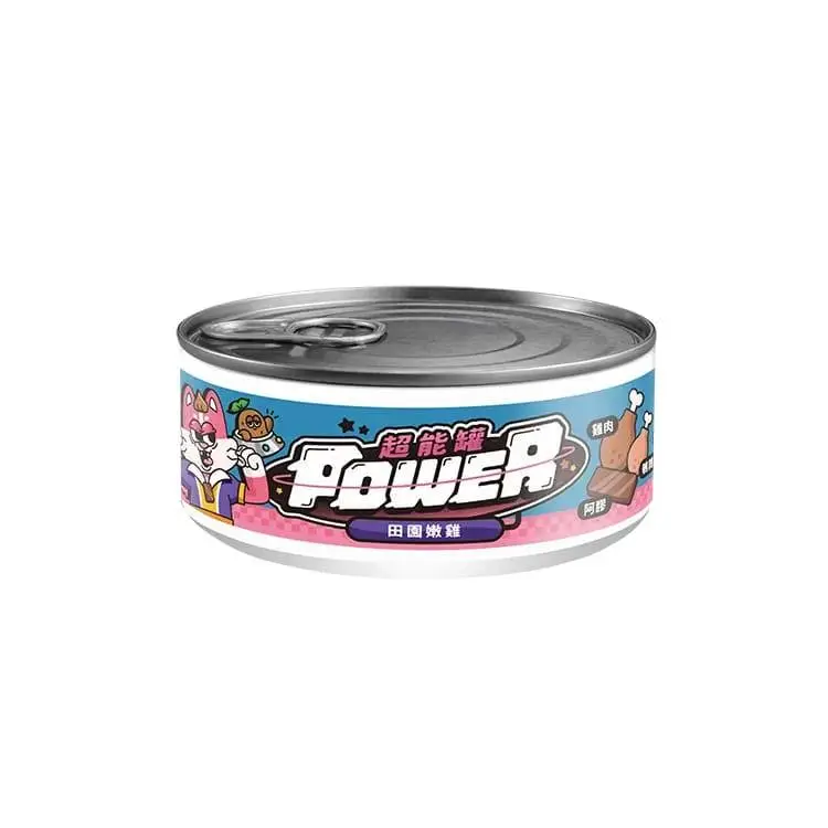 Couch Potato Power超能貓主食罐-田園嫩雞80g(補血)